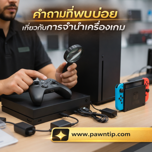 เครื่องเกมยอดฮิต 8 รุ่น ที่คนนิยมเอาไปจำนำ พร้อมราคาประเมินจากร้านดัง 5 เตรียมอุปกรณ์ก่อนรับจำนำเครื่องเกม กล่อง Controller สายชาร์จครบ ได้ราคาสูงกว่า