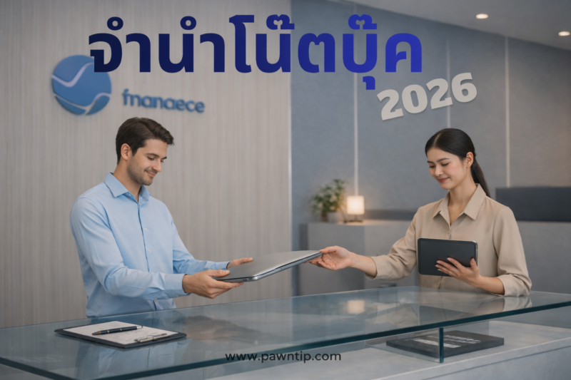 จัดอันดับ 5 ร้านรับจำนำโน๊ตบุ๊คมาแรงปี 2026 พร้อมเปรียบเทียบราคารับฝากโน๊ตบุ๊ค 5 รุ่นยอดนิยม 1 จำนำโน๊ตบุ๊คได้เงินสดรวดเร็ว ร้านรับจำนำโน๊ตบุ๊คมาแรงปี 2026