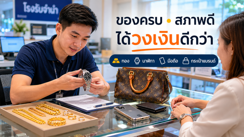 รับจำนำแถวลาดพร้าว 2026 ที่ไหนดี วงเงินสูง ได้เงินไว ไม่โดนหัก 2 MacBook และโน้ตบุ๊กยี่ห้อดัง รับจำนำคอมพิวเตอร์ลาดพร้าว