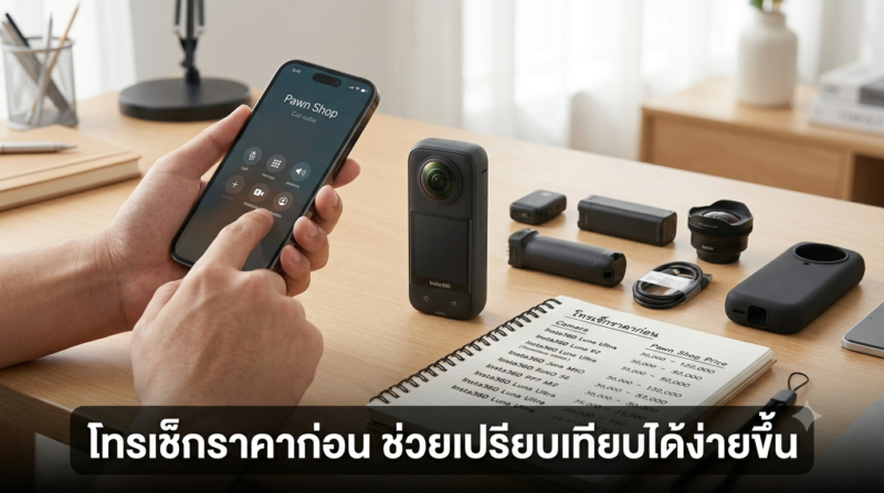 จำนำ Insta360 Luna Ultra แต่ละ Bundle ได้เงินเท่าไหร่? เช็กราคาก่อนจำนำให้คุ้มที่สุด 3 การโทรสอบถามราคาจำนำกล้อง Insta360 Luna Ultra ก่อนนำเครื่องไปประเมินจริง